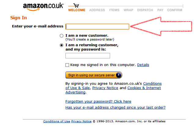 come acquistare su amazon.co.uk