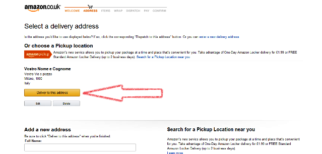 come acquistare su amazon.co.uk