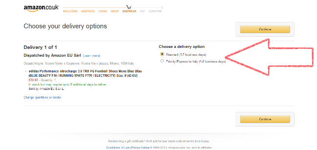 come acquistare su amazon.co.uk