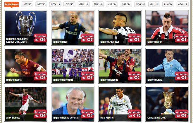 biglietti partite calcio serie a