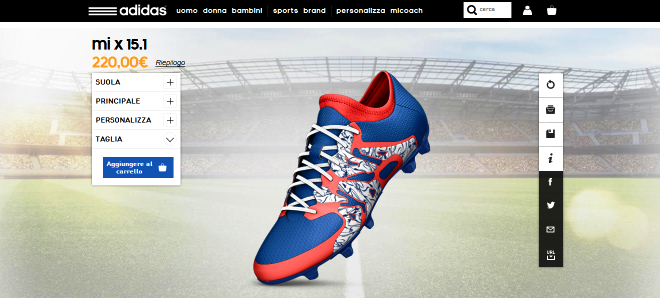 adidas scarpe calcio personalizzate
